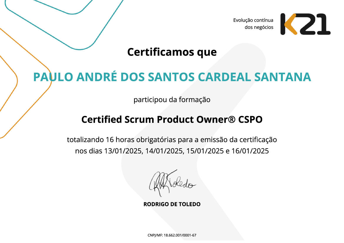 Certificado K21